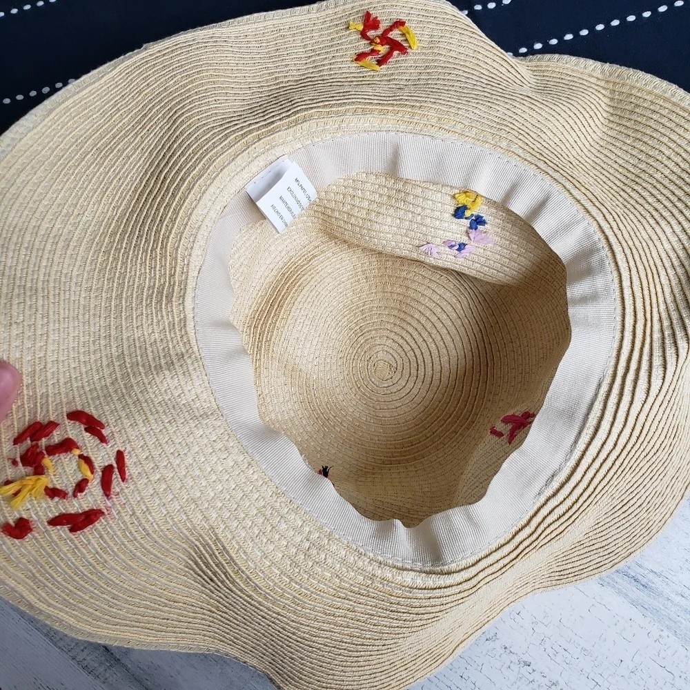 Target| Embroidered Summer Floppy Hat Tan